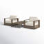 Hilde 2 - Person Patio Conversation Sets with Cushions-2123446136