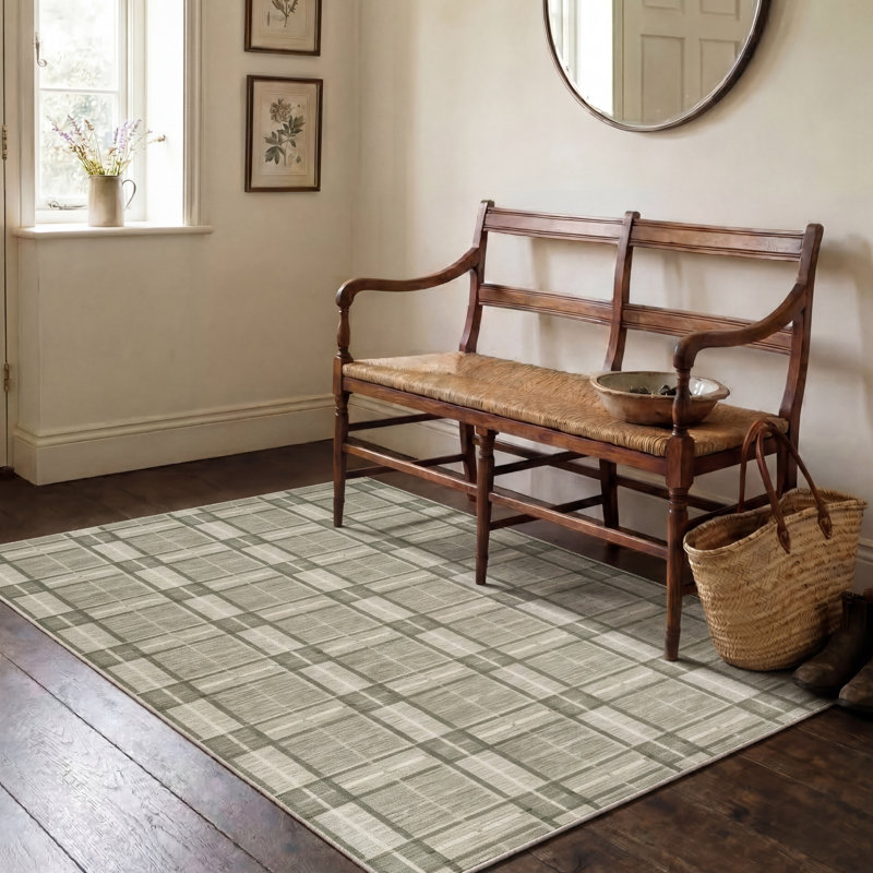 Tapis d'intérieur / extérieur Laura Ashley Doreen, Vert, 6 pi x 9 pi