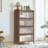 57'' Tall Metal Storage Cabinet with 4 Flip Doors, Freestanding Steel Cabinet with Ample Storage, Multi-Purpose Organizer for Bedroom, Office, Living Room