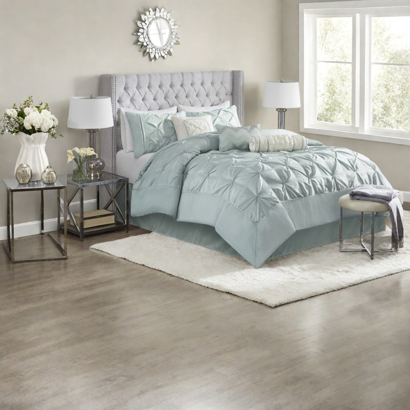 Piece King Bedding Sets, Polyester Tufted Modern Home Bedroom