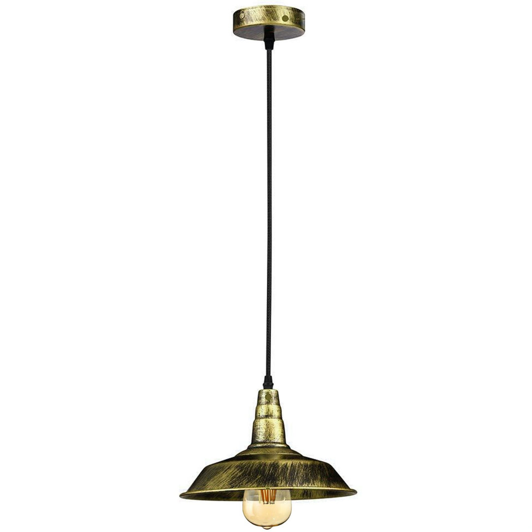 1 - Light Brushed Brass Bowl Pendant