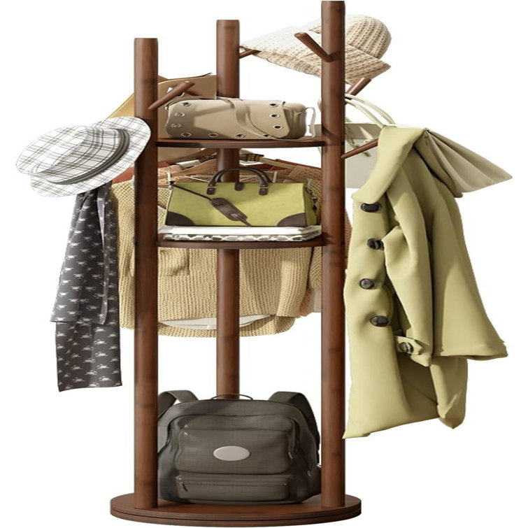 Latitude Run® Romeir Freestanding 9 - Hook Coat Rack | Wayfair