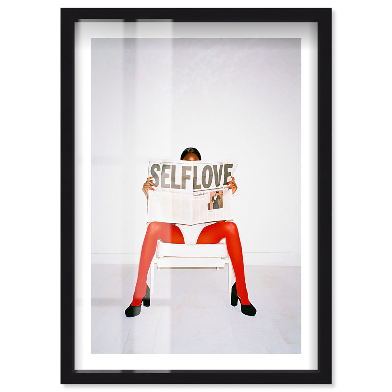 «Self Love Shadowbox» par Notoriart, Noir, H 16 po x l 11 po