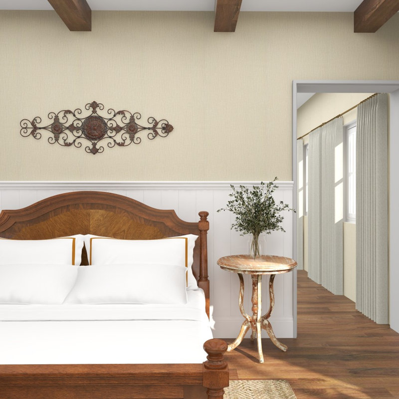 Décoration murale rustique en métal brun 53 po x 18 po Patil
