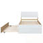 Cadre de lit simple avec lit gigogne