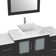 Karson 54'' Single Bathroom Vanity with Engineered Marble Top with Mirror