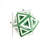Sculpture | Diamond Shaped Decorative Orb | Figurines- (Green)-1750078655