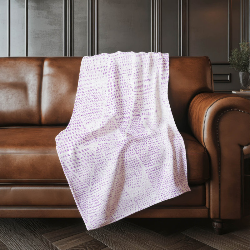 Jeté en laine Sherpa ASB591 lavable à la machine Addison, Mauve