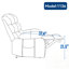 Fauteuil inclinable électrique à haut dossier avec massage par vibration 8 points et chauffage lombaire