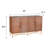 4-Door Wood Cabinet - Dark Natural