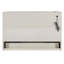 Grand lit blanc brossé avec ports et tiroirs efficaces. Faites de l'espace pour le confort. Capacité de 450 livres. Assemblage requis. Matelas non inclus. Économisez efficacement.-1938360431-1938360430