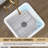 Square Fireclay 18" L x 18" W Undermount/Drop-In Kitchen Sink with Basket Strainer and Sink Grid