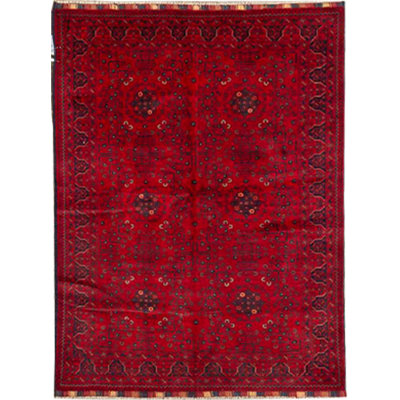 Tapis rouge noué à la main de haute qualité