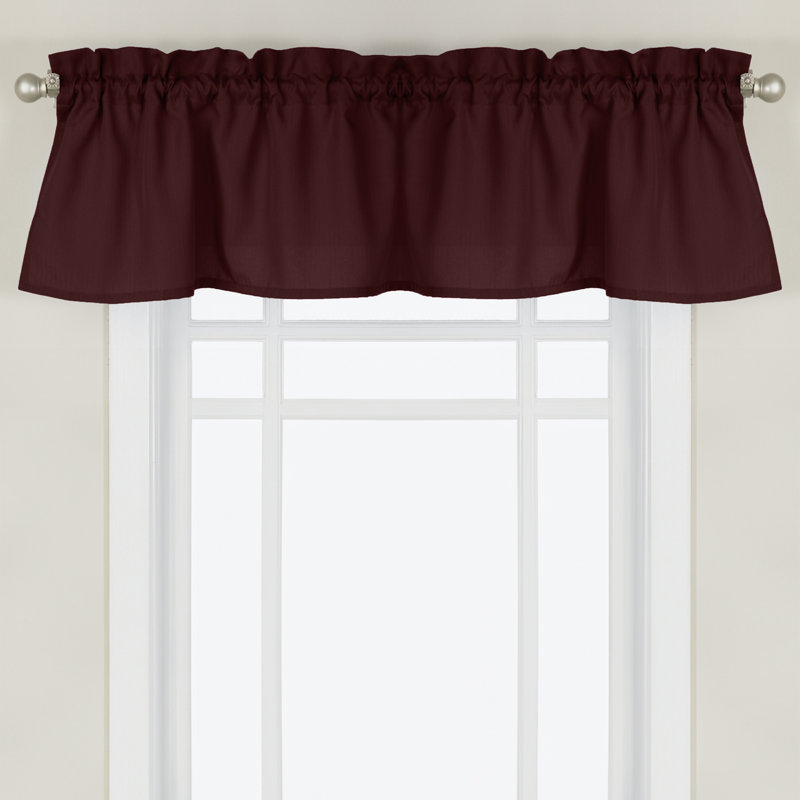 Ennis Curtain Window Valance, Navy