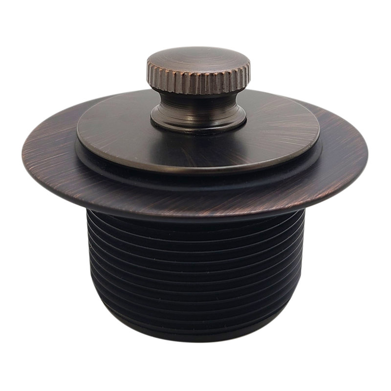 Drain de baignoire 1-1 / 2 "NPSM Twist & Clos - Filetage grossier, Bronze antique