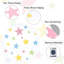 Tapis blanc Starry Performance pour enfants