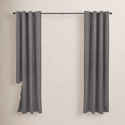 Berkley Kenney Beckett 5/8" Standard Decorative Window Curtain Rod, 2-Pack, 28-48", Oil Rubbed Bronze, 2-Pack