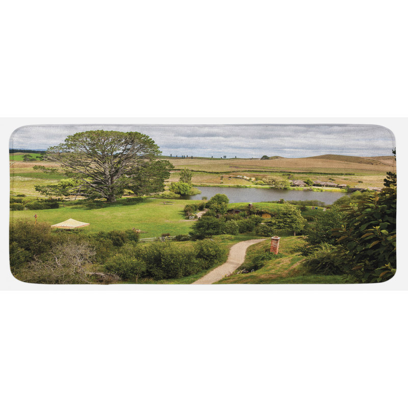 Rustic Polyester Kitchen Mat