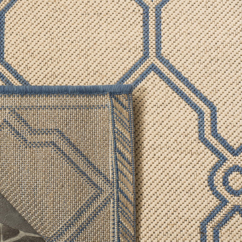 Croker Performance Abstract Indoor/Outdoor Area Rug, Rectangle 4' x 6'