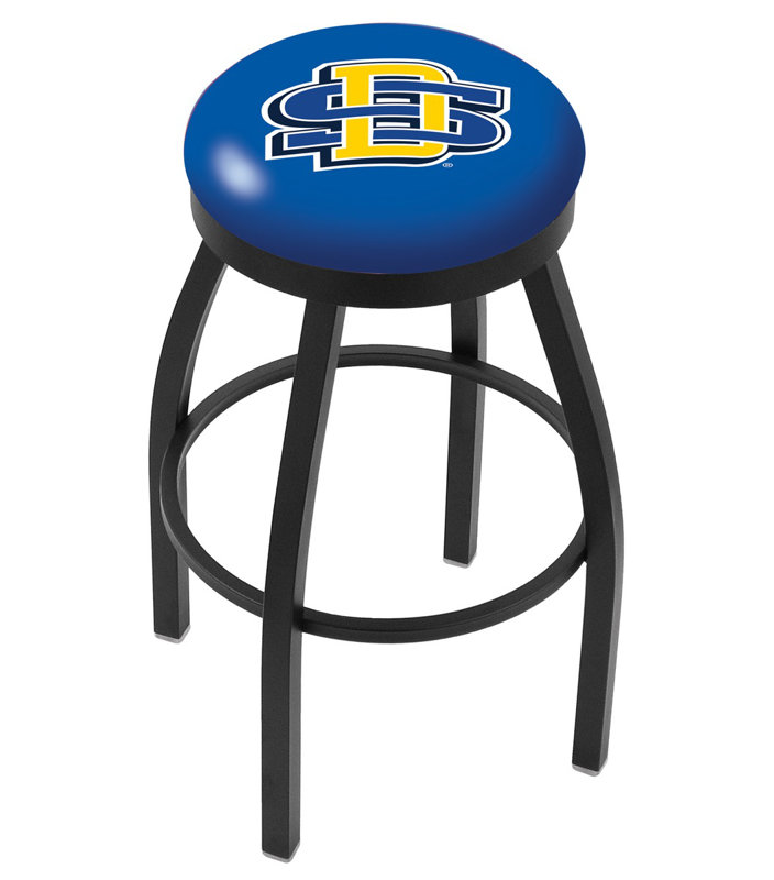 Tabouret de bar pivotant de 30 po NCAA, Ride noire, Université d'État du Dakota du Sud