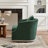 31" Wide Linen Fabric Upholstered Swivel Barrel Chair-2010247369