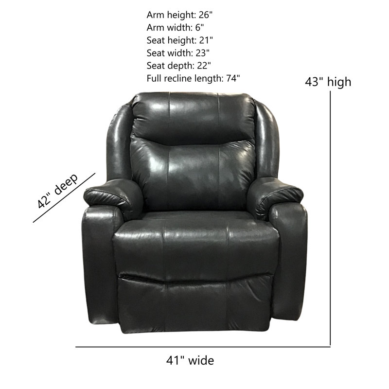 Fauteuil inclinable électrique Hercules, Noir