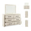 Commode double 6 tiroirs avec miroir Kalayiah