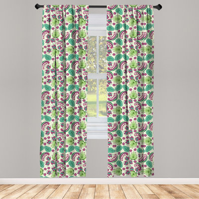Panneau coulissant semi-diaphane avec passe-tringle Paisley