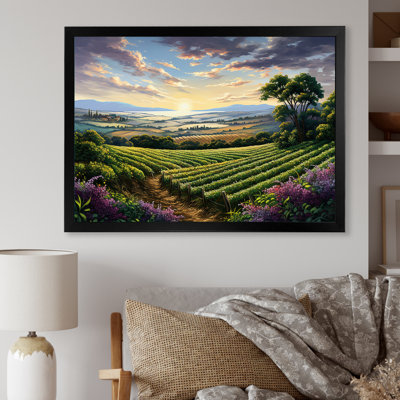 «Vineyard Charm», impression sur toile
