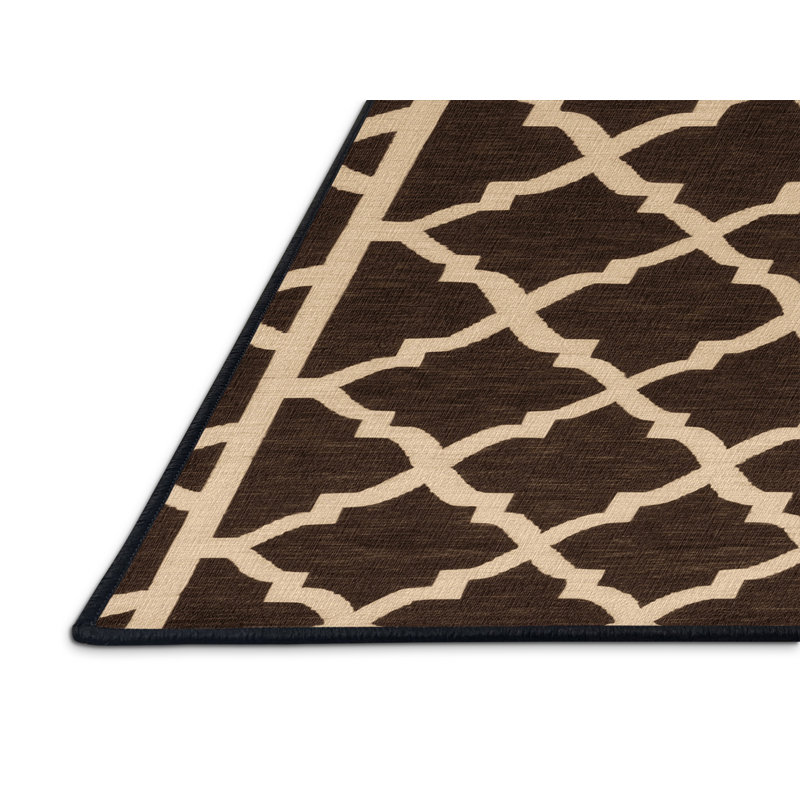 Tapis noir en treillis lavable à la machine, Tapis de couloir 2 pi x 4 pi