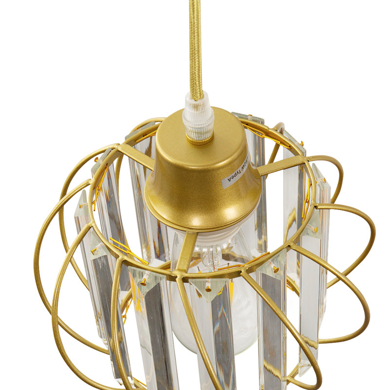 Luminaire suspendu 3 lumières Kambria, Or