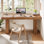 Bureau d'ordinateur 63 po avec plateau en bois épais pour bureau à domicile 63 po