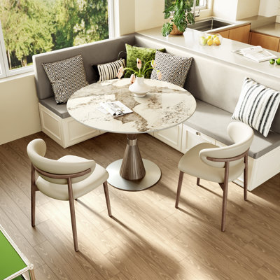 Ensemble de table de salle à manger et de chaises 39 "/ 43" pour 2 à 4 personnes, coin-repas