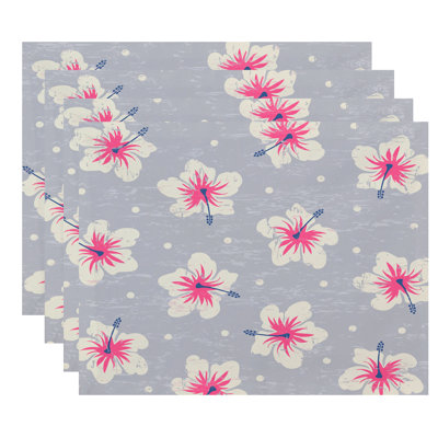 Pembrook Polyester Floral Rectangle Placemat
