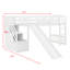 Lit mezzanine avec deux tiroirs et glissade-602824684