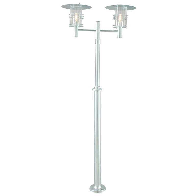 Shadyvale Transparent Lamp Post (Full), Galvanized