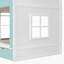 Lit double avec tiroirs et tablettes de rangement-133663653