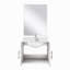 Lavabo de baignoire avec robinet et miroir à DEL