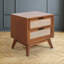  Ailia Solid Wood Nightstand Fully Assembled, 2-Drawer Nightstand, Side Table-1911409840