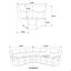 Canapé modulaire inclinable électrique rembourré
