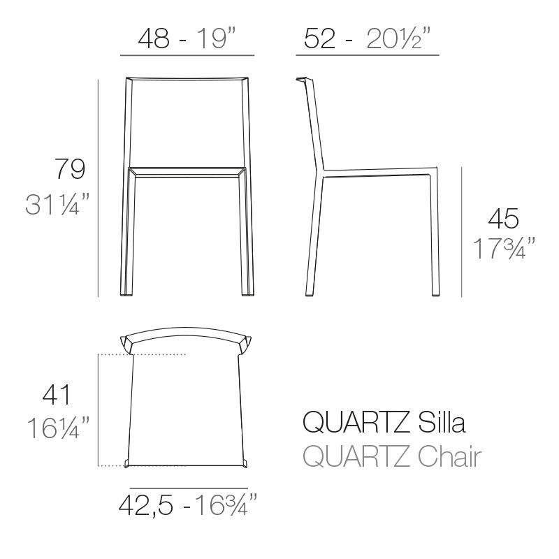 Quatz Stacking Patio Dining Chair, Ecru