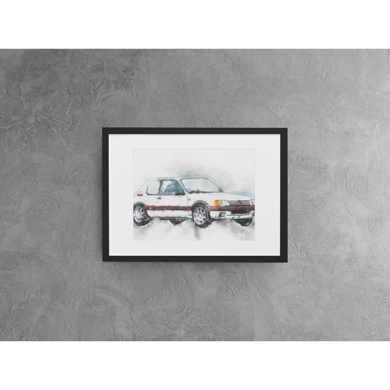Hot Hatch Classic Car - Single Picture Frame Print