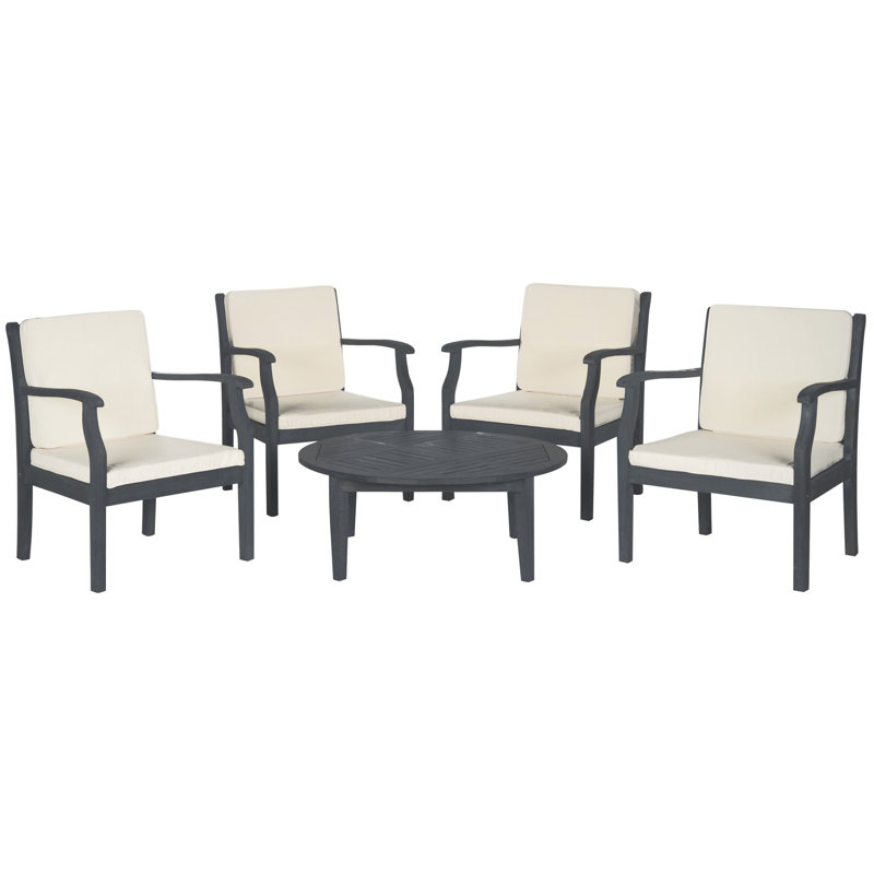 Ensemble de canapé modulaire 5 pièces avec coussins, Naturel