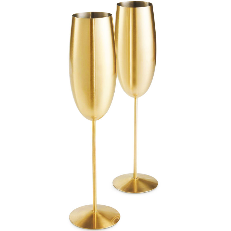180ml Stainless Steel Flute Set