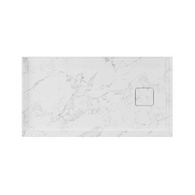 60" x 32" White Acrylic Shower Base Pan, Single Threshold, Right Drain, Anti-Slip, Scratch-Resistant Finish