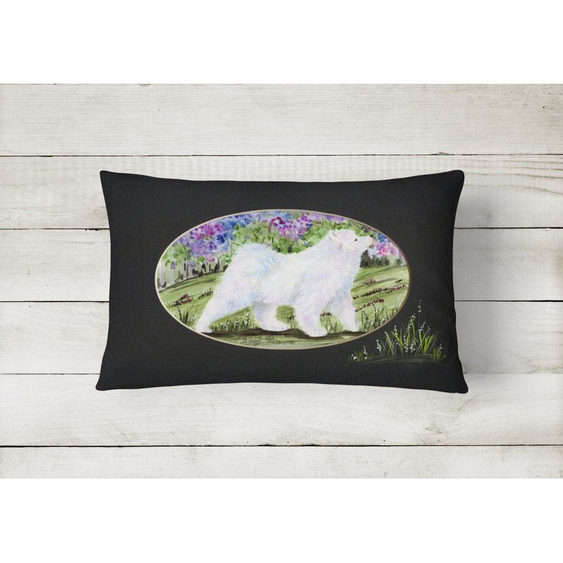 Samoyed Outdoor Reversible Throw Pillow