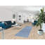 Tapis de couloir bleu Gabbeh