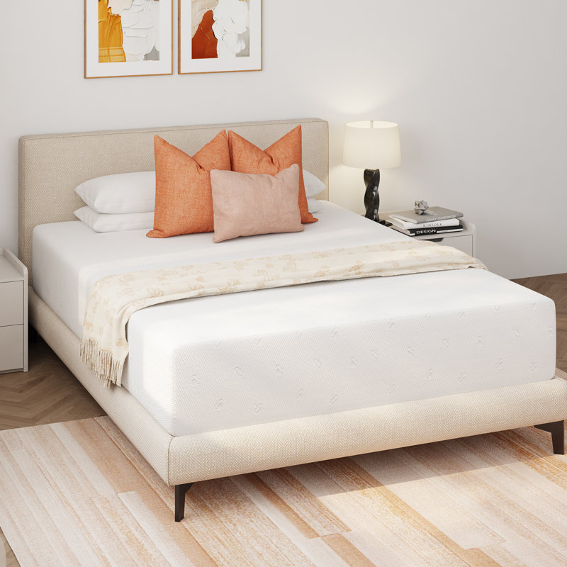 12 Inch Full Size Cooling Gel Memory Foam Mattress, Medium Firm Feel with Bamboo Charcoal Infused, Full / Double
