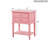 Contemporary Pink Nightstand With Open Shelf-107694000