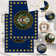 US Army Stars Logo Non-Slip Area Rug Man Cave Décor Bedroom, Blue